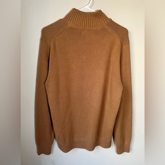 Goodthreads Men's Soft Cotton Quarter Zip Sweater Size Medium Pullover - Picture 5 of 11